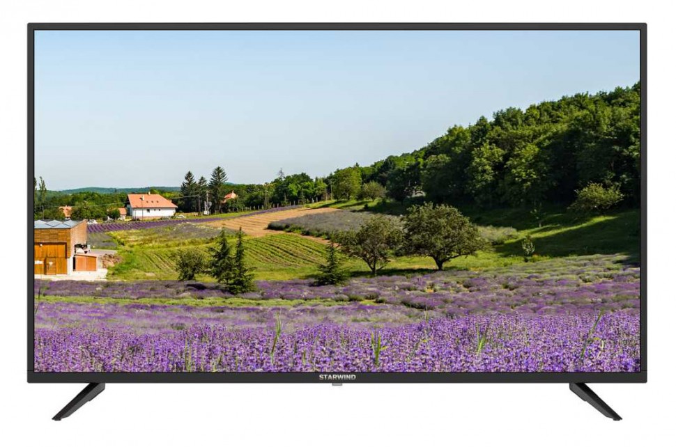 Телевизор LED Starwind 43" SW-LED43UA403 черный/Ultra HD/60Hz/DVB-T2/DVB-C/DVB-S2/USB/WiFi/Smart TV (RUS)