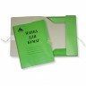 Папка на завязках Бюрократ PZ320MGRN картон мелованный 0.6мм 320г/м2 зеленый