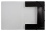 Папка на резинке Бюрократ Black&White BWPR05 A4 пластик кор.30мм 0.5мм ассорти