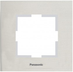 Рамка Panasonic Karre Plus WKTF08013AS-RU декоративная 1x металл серебро (упак.:1шт)