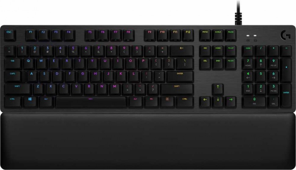 Клавиатура Logitech G513 Tactile (GX Brown switches) механическая черный USB Multimedia for gamer LED (подставка для запястий)