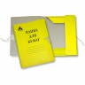 Папка на завязках Бюрократ PZ320MYEL картон мелованный 0.6мм 320г/м2 желтый