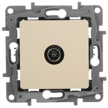 Розетка телевизионная Legrand Etika (672351) скрыт. слоновая кость