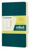 Блокнот Moleskine VOLANT QP713K31M20 Pocket 90x140мм 80стр. нелинованный мягкая обложка зеленый/желтый цитрон (2шт)