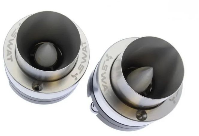 Колонки автомобильные Swat SP PRO-23 (без решетки) 300Вт 109дБ 4Ом 5.8cм (2.2дюйм) (ком.:2кол.) твитер однополосные