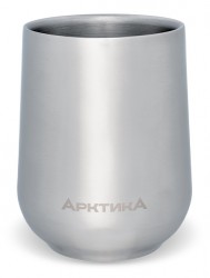 Термобокал для напитков Арктика 808-430 0.43л. серебристый картонная коробка (808-430/SIL)