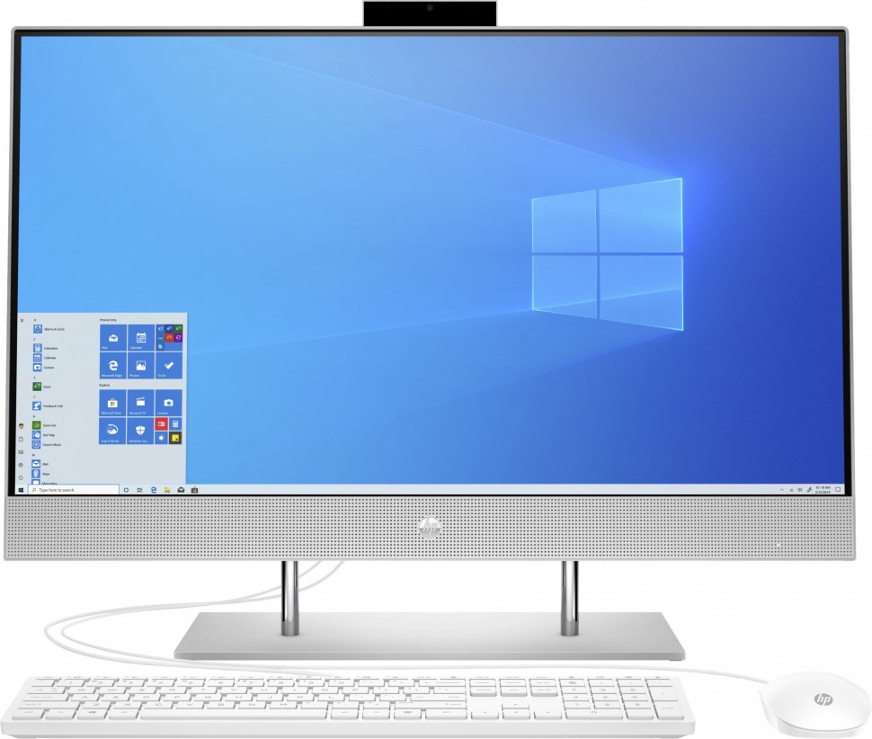 Моноблок HP 27-dp1000ur 27" Full HD i3 1115G4 (3)/4Gb/SSD256Gb/UHDG/CR/Windows 10/GbitEth/WiFi/BT/65W/клавиатура/мышь/Cam/серебристый 1920x1080