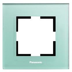 Рамка Panasonic Karre Plus WKTF08013GB-RU декоративная 1x стекло зеленый (упак.:1шт)