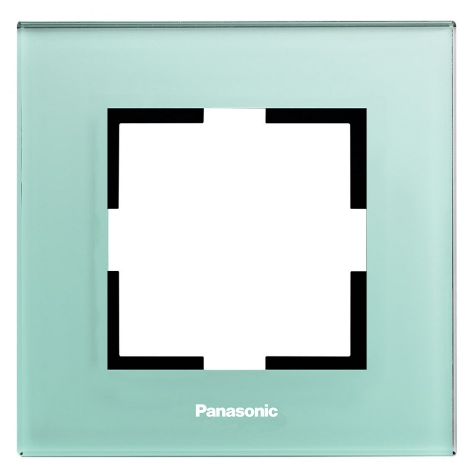 Рамка Panasonic Karre Plus WKTF08013GB-RU декоративная 1x стекло зеленый (упак.:1шт)