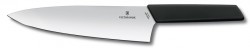 Нож кухонный Victorinox Swiss Modern (6.9013.20B) стальной разделочный лезв.200мм прямая заточка черный блистер