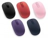 Мышь Microsoft Mobile Mouse 1850 черный оптическая (1000dpi) беспроводная USB для ноутбука (2but)