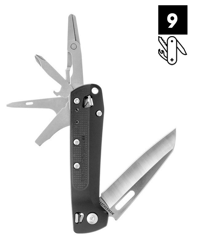 Мультитул Leatherman Free K4 (832667) 115мм 9функций черный блистер