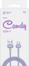 Кабель Redline Candy УТ000021997 USB (m)-USB Type-C (m) 1м фиолетовый