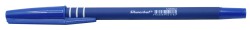 Ручка шариковая Silwerhof SILKEN (026211-02) 0.7мм корпус кауч.микропор. синий синие чернила