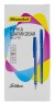 Ручка шариковая Silwerhof SILKEN (026211-02) 0.7мм корпус кауч.микропор. синий синие чернила