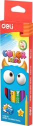 Карандаши цветные Deli EC00660 Color Kids трехгранные 6цв. Jumbo коробка/европод.