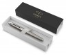Ручка перьевая Parker IM Essential F319 (2143635) Brushed Metal CT F перо сталь нержавеющая подар.кор.