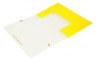 Папка на резинке Бюрократ Double Neon DNE510YEL A4 пластик кор.30мм 0.5мм желтый