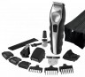 Машинка для стрижки Wahl Ergonomic Total Grooming Kit черный/серебристый (насадок в компл:12шт)