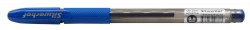 Ручка гелевая Silwerhof ADVANCE (026182-01) 0.5мм резин. манжета синие чернила коробка картонная