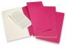 Блокнот Moleskine CAHIER JOURNAL CH016D17 Large 130х210мм обложка картон 80стр. линейка розовый неон (3шт)