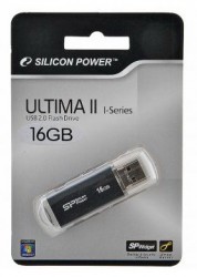 Флеш Диск Silicon Power 16Gb Ultima II-I Series SP016GBUF2M01V1K USB2.0 черный