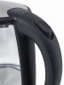 Чайник электрический Kitfort КТ-618 1.7л. 2200Вт серебристый/черный (корпус: нержавеющая сталь/стекло)