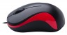 Мышь Оклик 115S черный/красный оптическая (1200dpi) USB для ноутбука (2but)