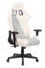 Кресло игровое Zombie VIKING X Fabric белый/серо-голубой с подголов. крестовина пластик