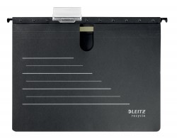 Папка-скоросшиватель Leitz Alpha 19200095 A4 картон черный с огранич.формата