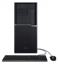 Неттоп Acer Veriton N4670G i5 10400 (2.9)/8Gb/SSD256Gb/UHDG 630/Windows 10 Professional/GbitEth/WiFi/BT/90W/клавиатура/мышь/черный