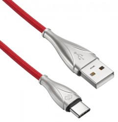 Кабель Digma USB A(m) USB Type-C (m) 3м красный