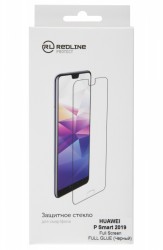 Защитное стекло для экрана Redline черный для Huawei P Smart 2019 3D 1шт. (УТ000017134)