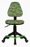 Кресло детское Бюрократ KD-4-F зеленый карандаши крестовина пластик подст.для ног