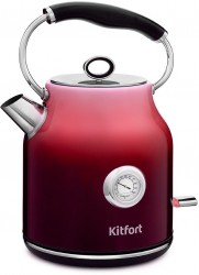 Чайник электрический Kitfort КТ-679-1 1.7л. 2200Вт красный (корпус: нержавеющая сталь)