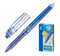 Ручка гелевая Pilot BL-FRP-5-L (207983) Frixion Рoint 0.25мм игловидный пиш. наконечник круглая корпус пластик резин. манжета синий синие чернила