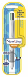 Ручка многофункциональная Paper Mate QUATRO (1956443) авт. четырехстерж. 1.0мм резин. манжета 4цв. ассорти чернила