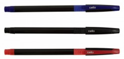 Ручка шариковая Cello SLIMO 0.7мм игловидный пиш. наконечник черный/красный красные чернила коробка