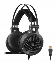 Наушники с микрофоном A4Tech Bloody G530 черный/серый 1.8м мониторные оголовье (G530)