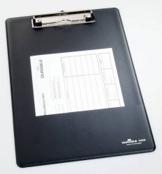 Папка-планшет Durable Clipboard 2350-01 A4 черный карм.для бумаги/крюч.для подвеш.