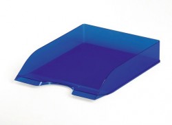 Лоток горизонтальный Durable 1701673540 Tray Basic A4 337x253x63мм прозрачный/синий пластик