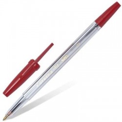 Ручка шариковая Corvina 51 CLASSIC (40163/03) 1мм прозрачный красные чернила