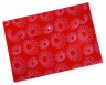 Конверт на кнопке Бюрократ -PK823NRED A4 с рисунком "Ромашки" непрозрачный пластик 0.18мм красный