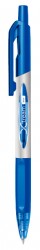 Ручка шариковая Deli EQ11-BL X-tream авт. 0.7мм резин. манжета синий металлик/синий синие чернила