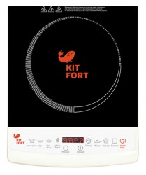 Плита Электрическая Kitfort КТ-101 белый/черный стеклокерамика (настольная)