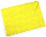 Конверт на кнопке Бюрократ -PK823NYEL A4 с рисунком "Ромашки" непрозрачный пластик 0.18мм желтый