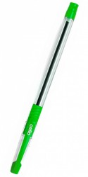 Ручка шариковая Cello SLIMO GRIP 0.7мм игловидный пиш. наконечник резин. манжета зеленый коробка