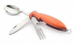 Нож перочинный AceCamp 2573 110мм 3функций оранжевый блистер