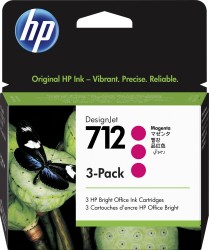 Картридж струйный HP 712 3ED78A пурпурный x3упак. (29мл) для HP DJ Т230/630