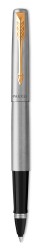 Ручка роллер Parker Jotter Core T691 (2089227) Stainless Steel GT серебристый M черные чернила подар.кор.